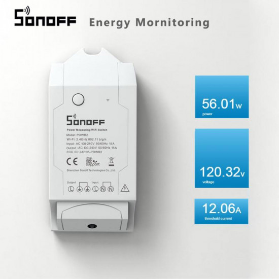 INTERRUPTEUR INTELIGENT SANS FIL AVEC MINUTERIE POW, CONTROLE DE LA CONSOMMATION